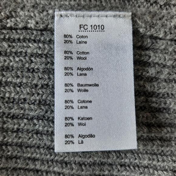 Lacoste Women's knit grey sweater size L - Picture 13 of 14